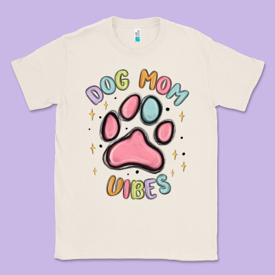 Dog Mom Vibes Classic Tee Designed By Maliassmallbusiness