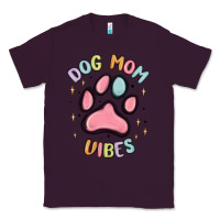 Plum dog mom vibes Classic Tee - MaliasSmallBusiness