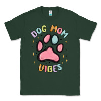 Sports Green dog mom vibes Classic Tee - MaliasSmallBusiness