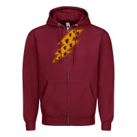 Burgundy Sunflower Lightning Zipper Hoodie - Bettercallsaul