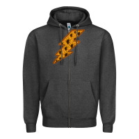Charcoal Heather Sunflower Lightning Zipper Hoodie - Bettercallsaul