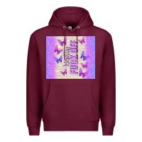 Burgundy kindly fuck off Premium Hoodie - TumblerDesignByShophia