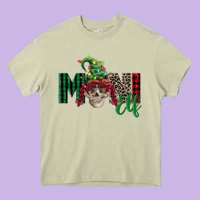 Girl Mini Elf Skull Heavy Core Tee Designed By Fadigitalartstudio