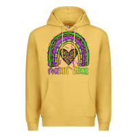 Antique Gold mardi gras rainbow Premium Hoodie - JahusDesignShop
