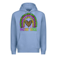 Colony Blue mardi gras rainbow Premium Hoodie - JahusDesignShop