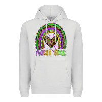 Dove Grey mardi gras rainbow Premium Hoodie - JahusDesignShop
