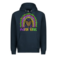 Navy mardi gras rainbow Premium Hoodie - JahusDesignShop