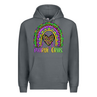 Rock mardi gras rainbow Premium Hoodie - JahusDesignShop