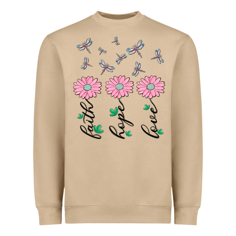 Faith Hope Love Heavyweight Sweatshirt by MaliasSmallBusiness | Teevron
