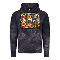 Cloud Black cowhide sunflowers candy canes Vintage Hoodie - Jasminsmagicworld