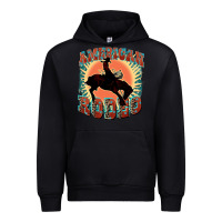 Black American rodeo Urban Hoodie - FaDigitalArtStudio