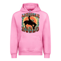 Fuchsia Pink American rodeo Urban Hoodie - FaDigitalArtStudio