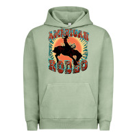 Pigment Oil Green American rodeo Urban Hoodie - FaDigitalArtStudio