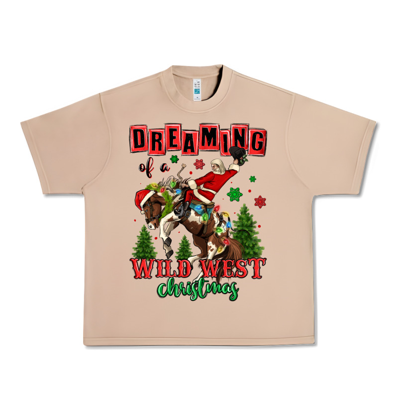 Dreaming Of A Wild West Christmas Cowboy Santa Urban Heavy Tee by MaliasSmallBusiness | Teevron