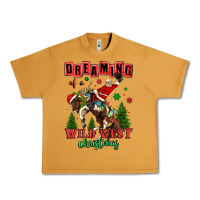 Peanut Butter dreaming of a wild west christmas cowboy santa Urban Heavy Tee - MaliasSmallBusiness