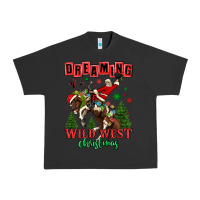 Pigment Black dreaming of a wild west christmas cowboy santa Urban Heavy Tee - MaliasSmallBusiness