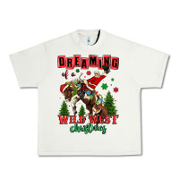 Pistachio dreaming of a wild west christmas cowboy santa Urban Heavy Tee - MaliasSmallBusiness