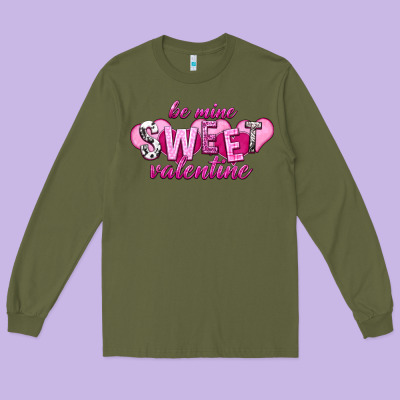 Be Mine Sweet Valentine Long Sleeve Tee Designed By Nancycooperartshop