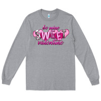 Heather Grey be mine sweet valentine Long Sleeve Tee - NancyCooperArtShop