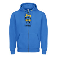 True Royal Yellow Flower Mom Skull Zipper Hoodie - Bettercallsaul