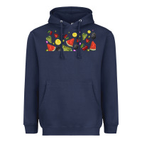 Navy summer fruits Heavyweight Hoodie - TumblerDesignByShophia