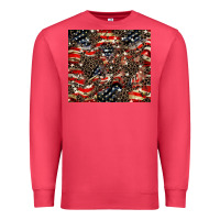 Cardinal American flag leopard tumbler Premium Sweatshirt - HowdyJamesFarm