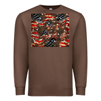 Chestnut American flag leopard tumbler Premium Sweatshirt - HowdyJamesFarm