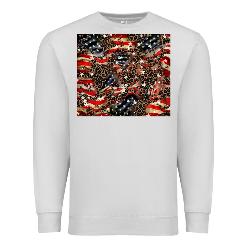 American Flag Leopard Tumbler Premium Sweatshirt by HowdyJamesFarm | Teevron