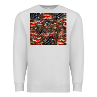 Dove Grey American flag leopard tumbler Premium Sweatshirt - HowdyJamesFarm