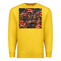 Lemon American flag leopard tumbler Premium Sweatshirt - HowdyJamesFarm