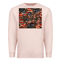 Pale Pink American flag leopard tumbler Premium Sweatshirt - HowdyJamesFarm