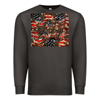 Smoke American flag leopard tumbler Premium Sweatshirt - HowdyJamesFarm