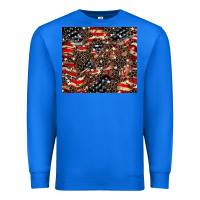 True Royal American flag leopard tumbler Premium Sweatshirt - HowdyJamesFarm