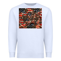 White American flag leopard tumbler Premium Sweatshirt - HowdyJamesFarm