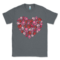 Charcoal Heather dog valentine Classic Tee - MaliasSmallBusiness