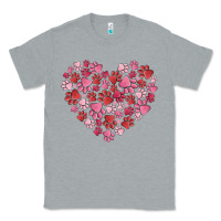 Heather Grey dog valentine Classic Tee - MaliasSmallBusiness