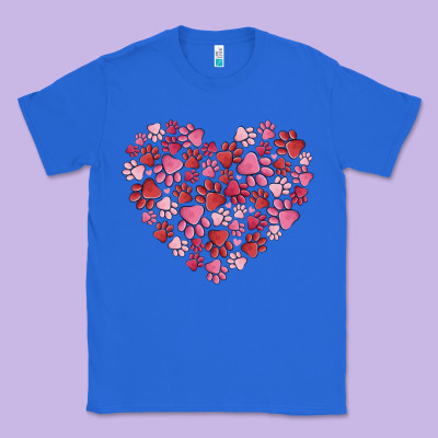 Dog Valentine Classic Tee Designed By Maliassmallbusiness