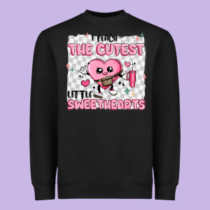 I Teach The Cutest Little Sweethearts Heavyweight Sweatshirt Designed By Maliassmallbusiness