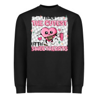 Black i teach the cutest little sweethearts Heavyweight Sweatshirt - MaliasSmallBusiness
