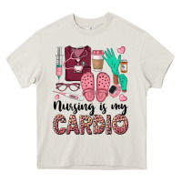 Cream nursing is my cardio Heavy Core Tee - BarkalooDesign