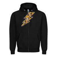 Black Sunflower and Skull Lightning Zipper Hoodie - Bettercallsaul
