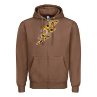 Chestnut Sunflower and Skull Lightning Zipper Hoodie - Bettercallsaul