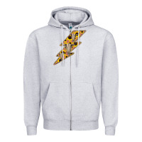 Heather Grey Sunflower and Skull Lightning Zipper Hoodie - Bettercallsaul