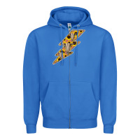 True Royal Sunflower and Skull Lightning Zipper Hoodie - Bettercallsaul