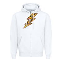 White Sunflower and Skull Lightning Zipper Hoodie - Bettercallsaul