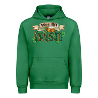 Emerald wee bit irish st patricks day Urban Hoodie - FaDigitalArtStudio