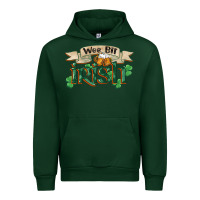 Forest Green wee bit irish st patricks day Urban Hoodie - FaDigitalArtStudio