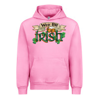 Fuchsia Pink wee bit irish st patricks day Urban Hoodie - FaDigitalArtStudio