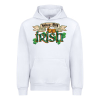 White wee bit irish st patricks day Urban Hoodie - FaDigitalArtStudio