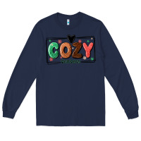 Navy cozy season Long Sleeve Tee - MaliasSmallBusiness